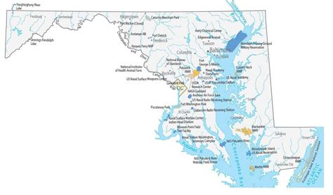 Map Of Maryland - Cities And Roads - GIS Geography