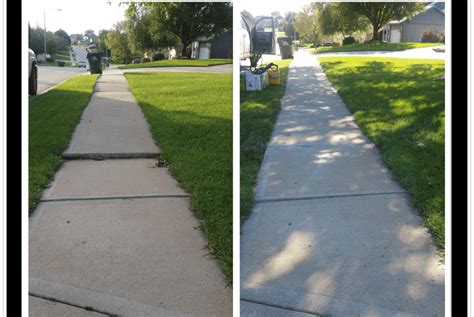 Concrete Sidewalk Trip Hazard Repaired in Omaha - ConcreteMedic