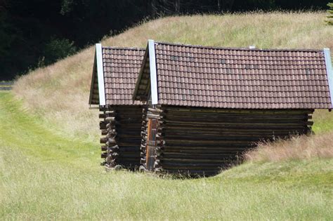 Free Images : grass, fence, shed, holiday, agriculture, log cabin, tyrol, alpine hut, reported ...