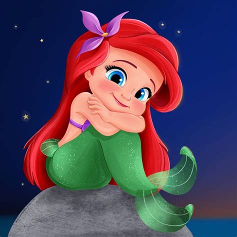 Cute Baby Character Disney Ariel