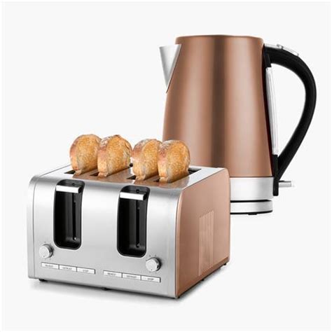 Copper Toaster & Kettle