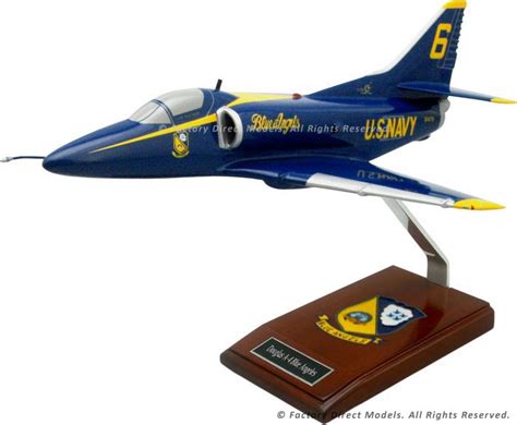 Douglas A-4 Skyhawk Blue Angels Model Airplane | Factory Direct Models