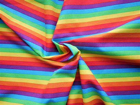 Rainbow Fabric Fabric by 1/4 yard Cotton Rainbow Fabric | Etsy