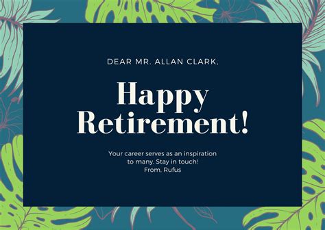 Free Retirement Templates Web The Best Retirement Party Invitation Maker. - Printable Templates Free