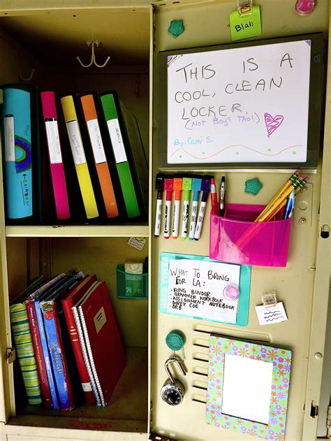 The Organized Student - Grace Brooke, LLC | High school lockers, School diy, School lockers