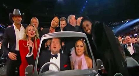 Country Singers Join Carpool Karaoke Amidst Unsuspecting Grammy Audience