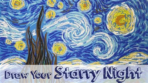 Paint Like Van Gogh - Paint Simply a Starry Night - Fun Art for Kids - YouTube | Starry night ...