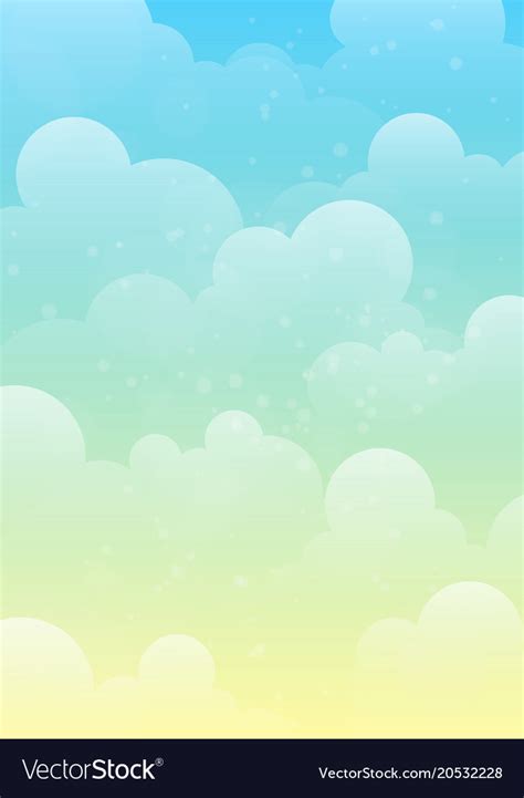 Peaceful sky background Royalty Free Vector Image