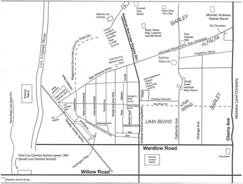 Los Cerritos Map | Los Cerritos History