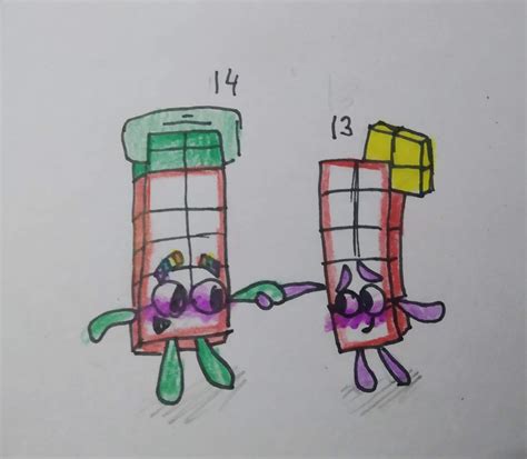 Some random 13 x 14 fanart- | ♡Official Numberblocks Amino♡ Amino