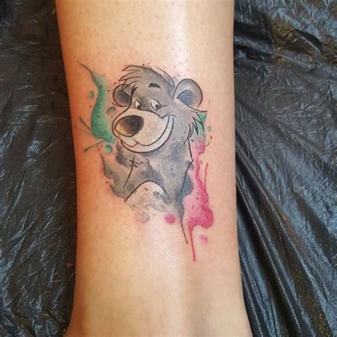 Cute Baloo the Bear Tattoo | Disney tattoos, Disney tattoos small, Disney sleeve tattoos