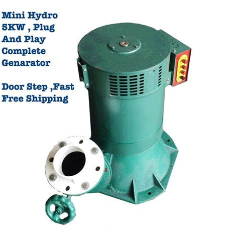 Mini Hydro Generator 5kw Off Grid Hydroelectric Power Station Water Turbine Kit | eBay in 2022 ...