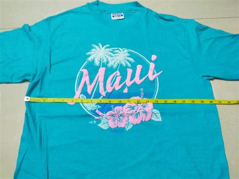 vintage baju hawaii maui pokok kelapa hanes 80s shirt, Men's Fashion, Tops & Sets, Tshirts ...