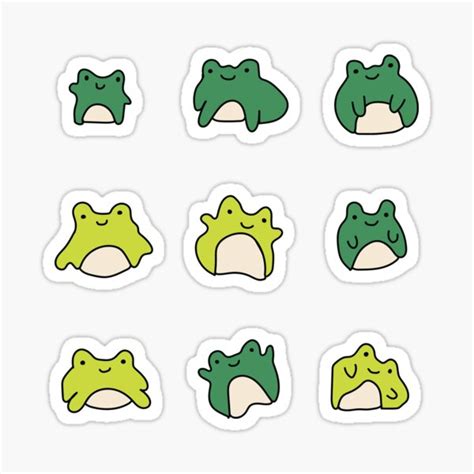 "Cute Frog Cartoon" Sticker for Sale by kalicu | Redbubble