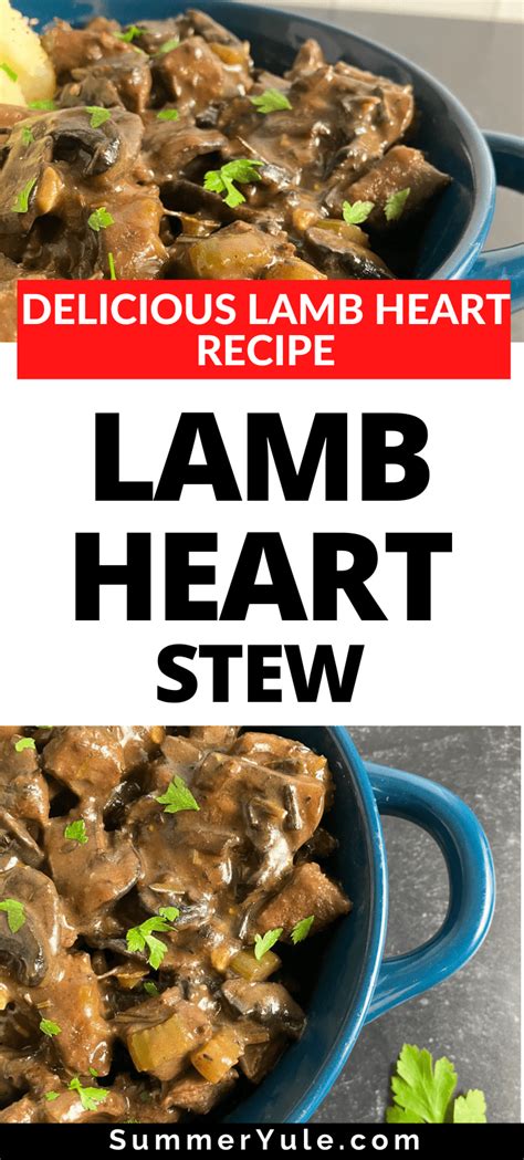 Lamb Heart Recipe (How to Cook Lambs Hearts for Stew) | Offal recipes ...