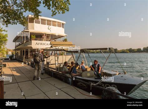 River Zambezi sunset cruise, Zambia Stock Photo - Alamy