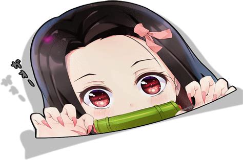 Pegatina de Anime Nezuko Kamado | Kimetsu no Yaiba – Peek Pegatinas de Vinilo Pegatinas ...