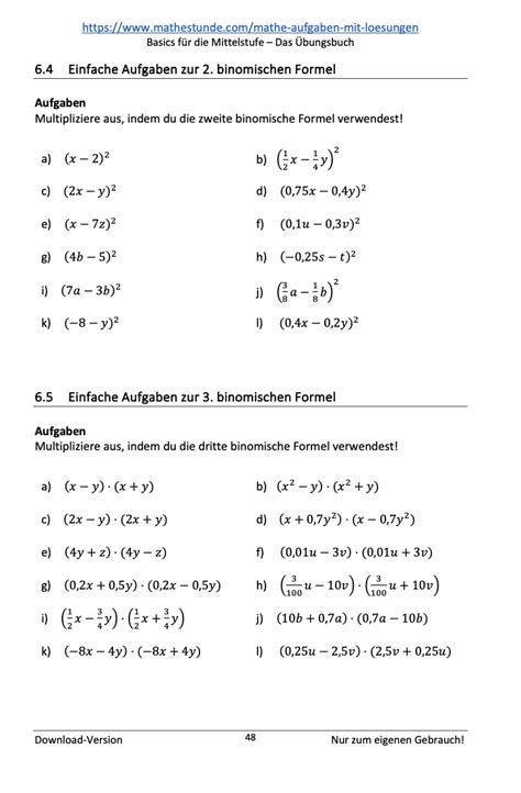 Fit fürs Abi in Mathe - Mathe Aufgaben mit Lösungen