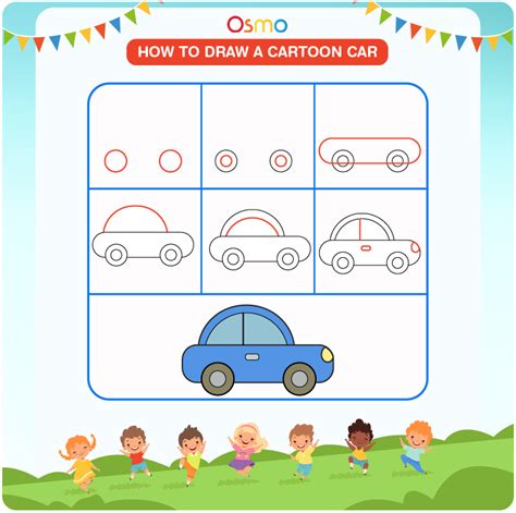 How To Draw A Car Step By Step For Kids