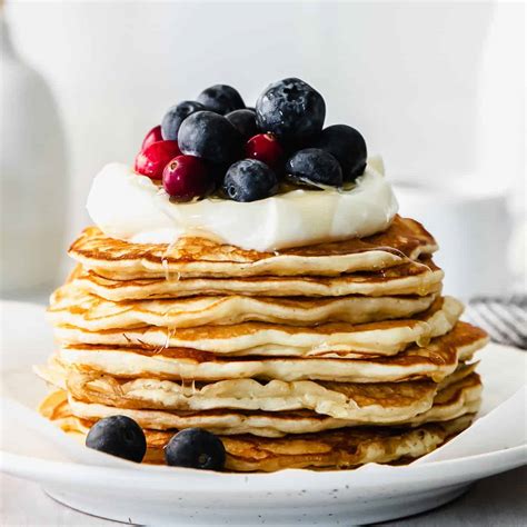 Ricotta Pancakes (rich and fluffy!) - The Cheese Knees