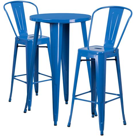 High Top Table Set - Cubano Bar Height Bistro Patio Set