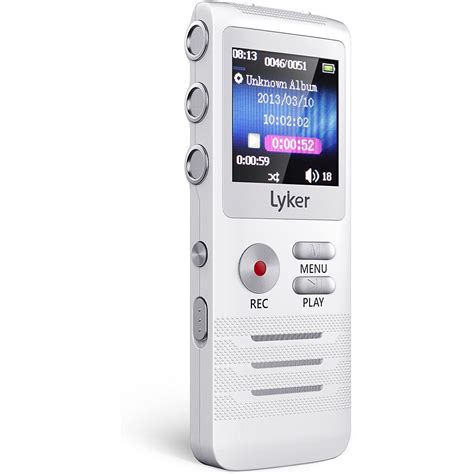 Voice Recorder, Digital Audio Recorder for Lectures 8GB PCM Linear ...