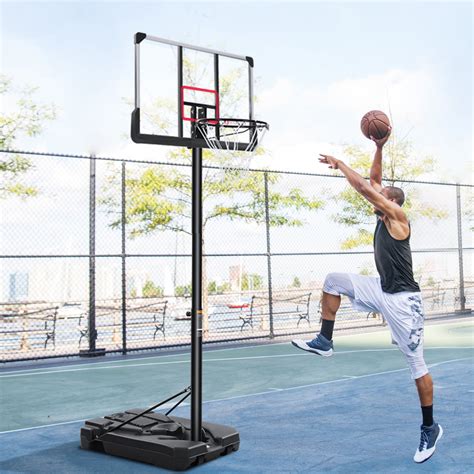 Marnur 44 In. Basketball Hoop Basketball System, 6 Ft. 7 In. to 10 Ft ...