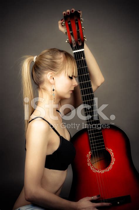 Girl With A Guitar Stock Photo | Royalty-Free | FreeImages