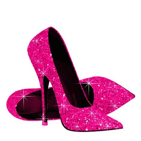 Elegant Hot Pink Glitter High Heel Shoes Cutout | Zazzle.com | Hot pink high heels, Glitter high ...