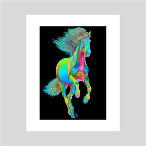 Rainbow Horse, an art print by Malia Skidmore - INPRNT