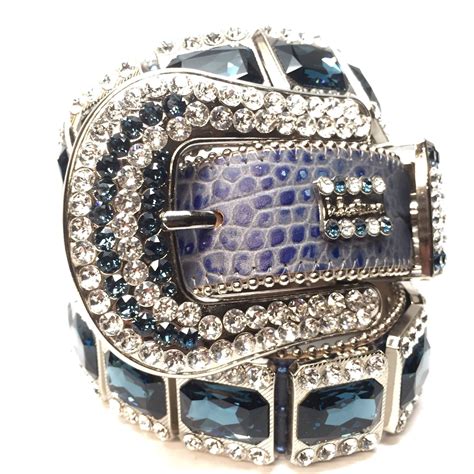 b.b. Simon " Royal Sapphire" Crystal Belt | Crystal belt, Bling belts, Belt