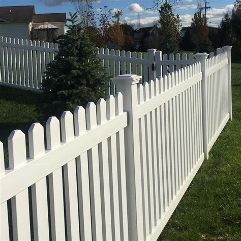 Weatherables Provincetown 3 ft. H x 8 ft. W White Vinyl Picket Fence Panel Kit PWPI-3NR-3X8 ...