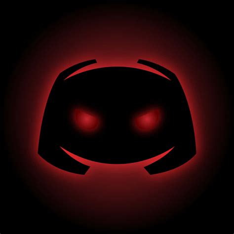 Download A Red And Black Logo With A Glowing Face | Wallpapers.com