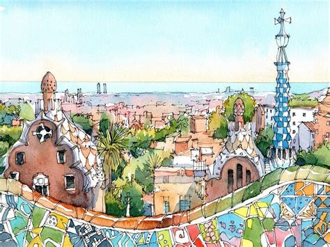 Architecture Drawing Sketchbooks, Landscape Architecture Drawing, Gaudi ...