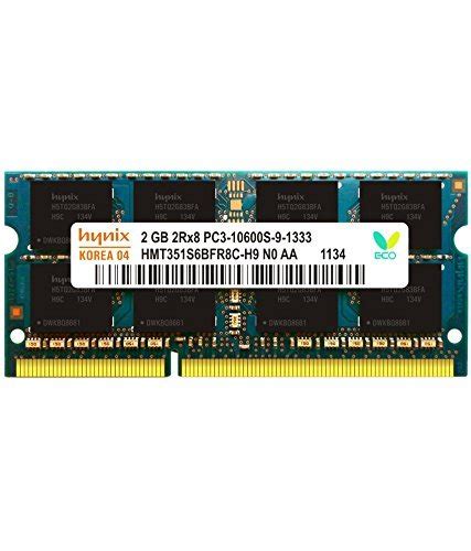 Hynix 2 GB DDR3 Laptop Ram 10600MHz/1333MHz SODIMM with 3 Year Warranty ...