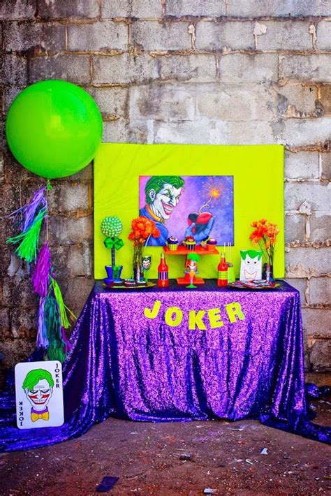 Kara's Party Ideas Joker Inspired "Mad Love" Birthday Party | Kara's ...