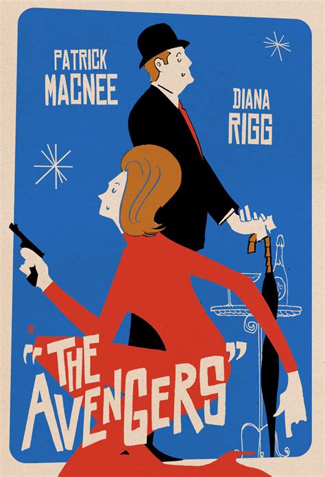 The Avengers (1960s) Screen Print :: Behance