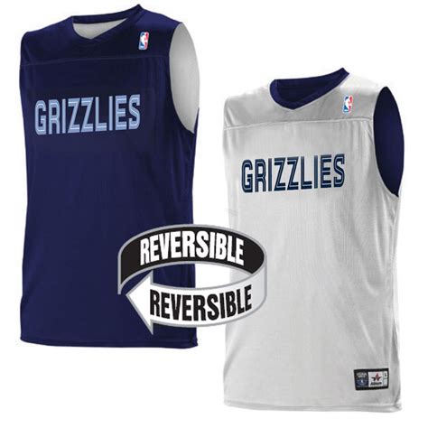 Custom Team NBA Memphis Grizzlies Youth Reversible Jersey