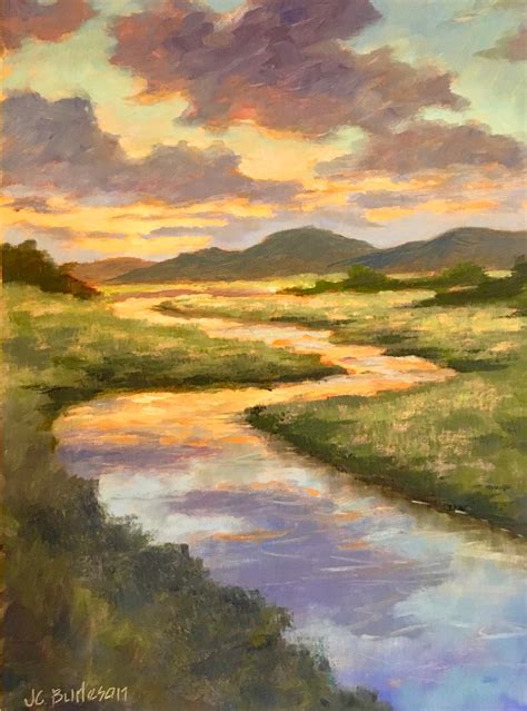 Original Sunset Painting With Clouds Sunset River Oil - Etsy