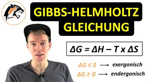 Gibbs-Helmholtz-Gleichung (inkl. Entropie) | Chemie Tutorial - YouTube