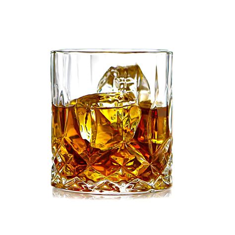 China Lead Free Crystal Whiskey Glasses 11 Oz Unique Bourbon Glass Double Old Fashioned Glasses ...