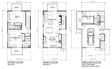 3 Storey Residential Floor Plan - floorplans.click