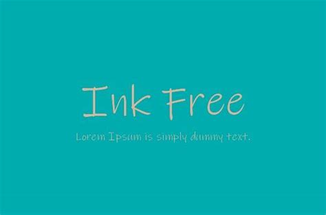 Ink free font - Fontspace.io