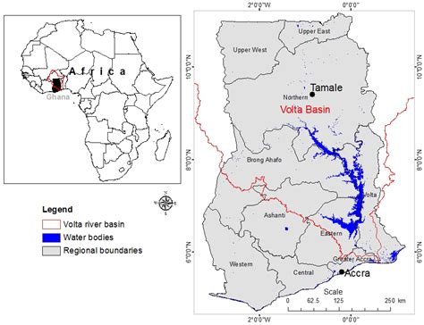 White Volta River Map