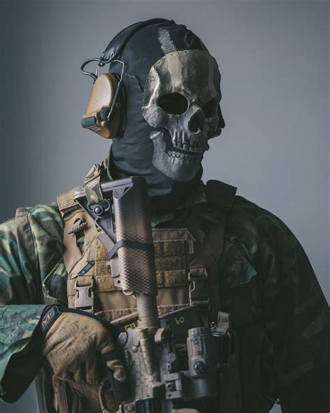 MWII Ghost Mask 2022 COD Cosplay Airsoft Tactical Skull Full - Etsy