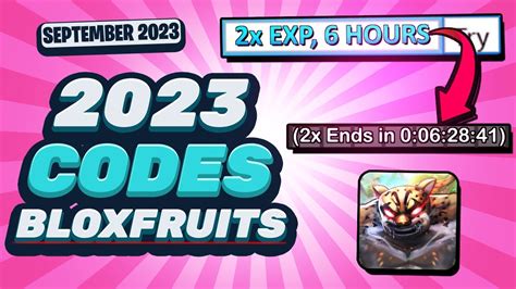 *NEW* Blox Fruit Codes November 2023 - 2x 20 Minute Exp Codes! - YouTube