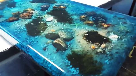 5 Most Amazing Epoxy Resin and Wood Ocean Table - Latest Awesome DIY Woodworking Projects