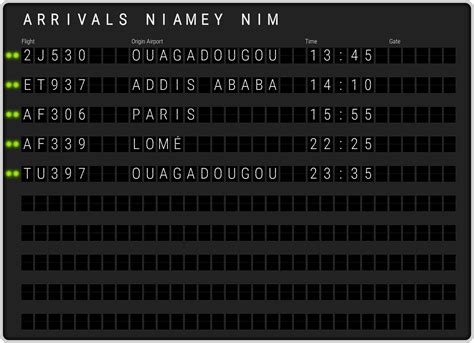 Niamey Airport Arrivals [NIM] Flight Schedules & NIM arrival