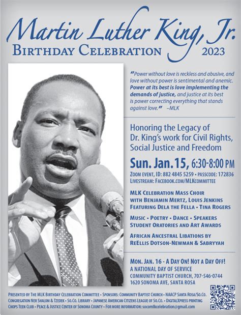 MLK Birthday Celebration 2023 – PETALUMA BLACKS FOR COMMUNITY DEVELOPMENT