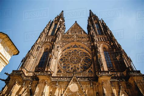 St. Vitus Cathedral in Prague Castle in Prague, Czech Republic - Stock Photo - Dissolve